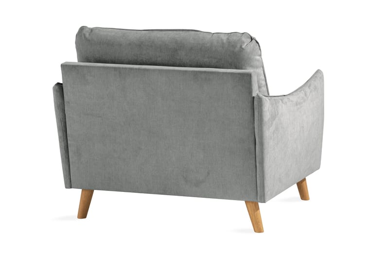 Trend Lyx Fåtölj - Grå/Ek - Möbler - Fåtölj & stolar - Fåtölj