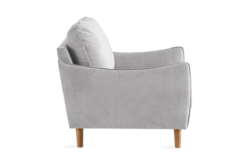 Trend Lyx Fåtölj - Ljusgrå/Ek - Möbler - Fåtölj & stolar - Fåtölj