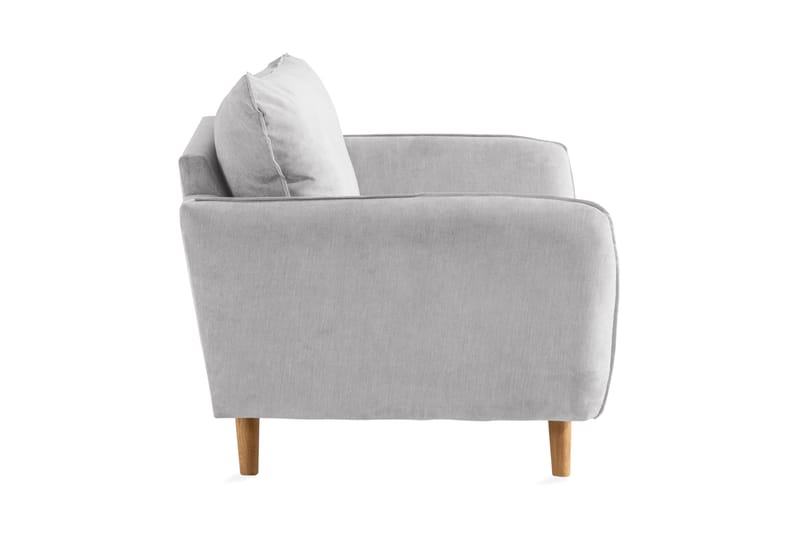 Trend Lyx Fåtölj - Ljusgrå/Ek - Möbler - Fåtölj & stolar - Fåtölj