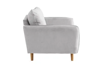 Trend Lyx Fåtölj - Ljusgrå/Ek - Möbler - Fåtölj & stolar - Fåtölj