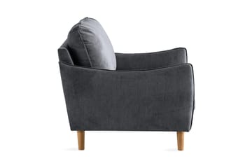 Trend Lyx Fåtölj - Mörkgrå/Ek - Möbler - Fåtölj & stolar - Fåtölj