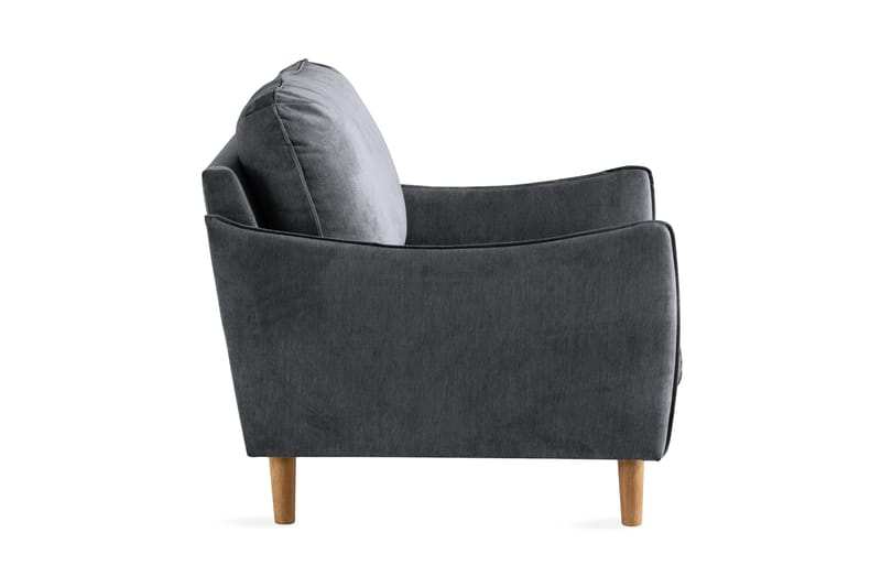 Trend Lyx Fåtölj - Mörkgrå/Ek - Möbler - Fåtölj & stolar - Fåtölj