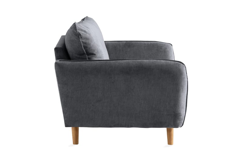 Trend Lyx Fåtölj - Mörkgrå/Ek - Möbler - Fåtölj & stolar - Fåtölj