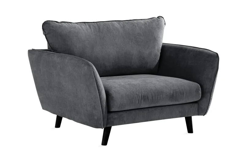 Trend Lyx Fåtölj, Mörkgrå/Svart
