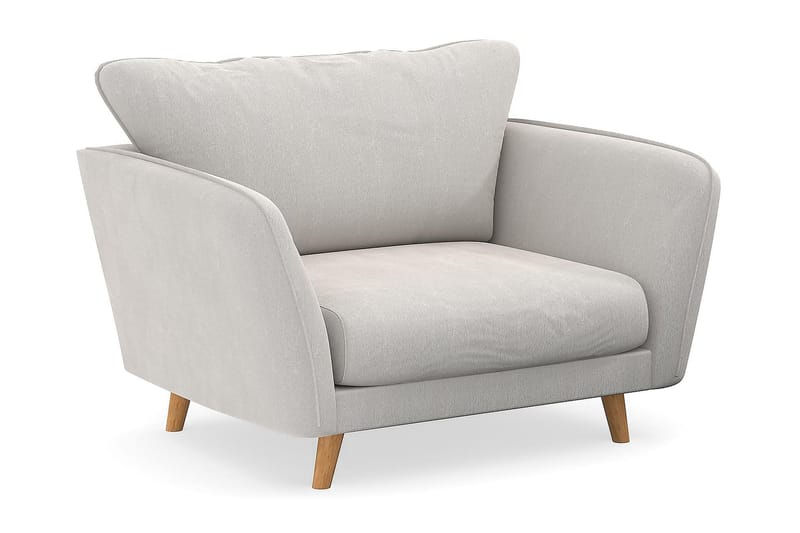 Trend Lyx Fåtölj - Vit Sammet - Möbler - Fåtölj & stolar - Fåtölj