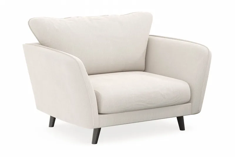 Trend Lyx Fåtölj - Vit Sammet - Möbler - Fåtölj & stolar - Fåtölj