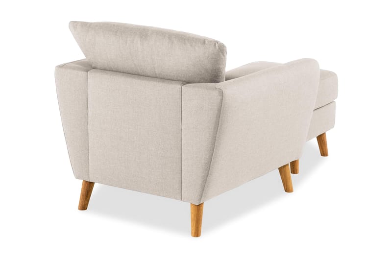 Trend Soffgrupp Fåtölj med Fotpall - Beige - Möbler - Fåtölj & stolar - Fåtölj - Fåtölj med fotpall