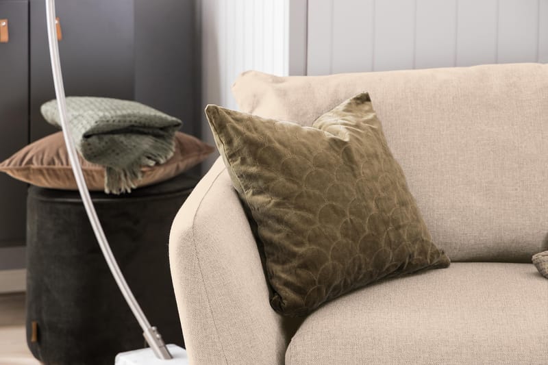 Trend Soffgrupp Fåtölj med Fotpall - Grå|Beige - Möbler - Fåtölj & stolar - Fåtölj