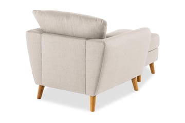 Trend Soffgrupp Fåtölj med Fotpall - Grå|Beige - Möbler - Fåtölj & stolar - Fåtölj