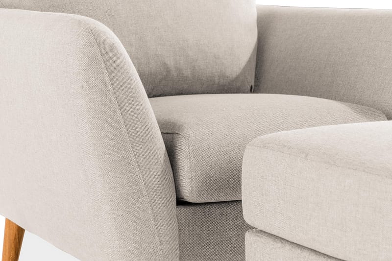 Trend Soffgrupp Fåtölj med Fotpall - Grå|Beige - Möbler - Fåtölj & stolar - Fåtölj