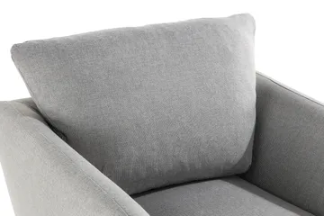 Trend Soffgrupp Fåtölj med Fotpall - Ljusgrå - Möbler - Fåtölj & stolar - Fåtölj - Fåtölj med fotpall