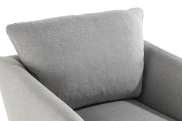 Trend Soffgrupp Fåtölj med Fotpall - Ljusgrå - Möbler - Fåtölj & stolar - Fåtölj - Fåtölj med fotpall