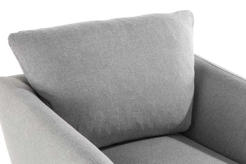 Trend Soffgrupp Fåtölj med Fotpall - Ljusgrå - Möbler - Fåtölj & stolar - Fåtölj - Fåtölj med fotpall