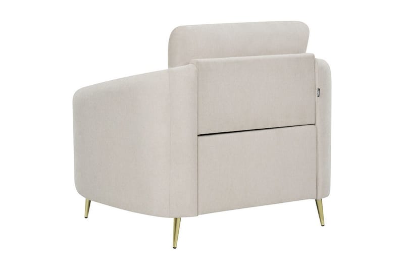 Fåtölj Trosa - Beige, guld - Möbler - Fåtölj & stolar - Fåtölj