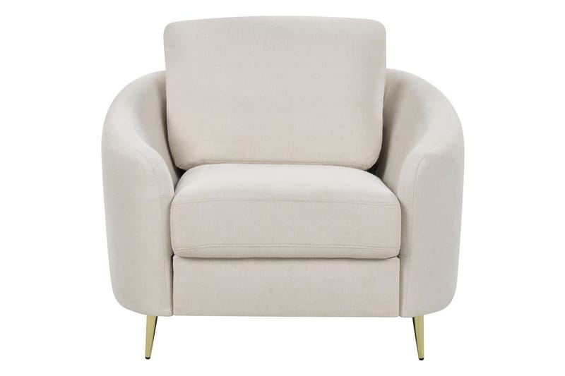 Fåtölj Trosa - Beige, guld - Möbler - Fåtölj & stolar - Fåtölj