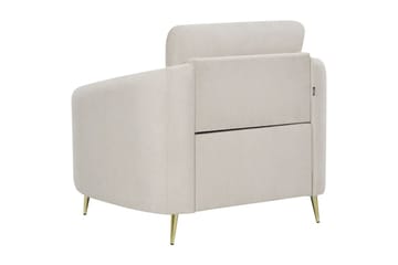 Fåtölj Trosa - Beige, guld - Möbler - Fåtölj & stolar - Fåtölj