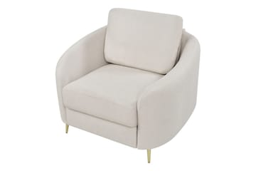 Fåtölj Trosa - Beige, guld - Möbler - Fåtölj & stolar - Fåtölj