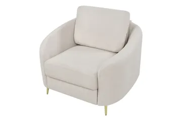 Fåtölj Trosa - Beige/guld - Möbler - Fåtölj & stolar - Fåtölj
