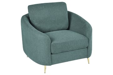 Fåtölj Trosa - Grönt, guld - Möbler - Fåtölj & stolar - Fåtölj