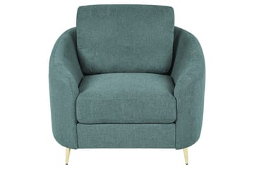 Fåtölj Trosa - Grönt, guld - Möbler - Fåtölj & stolar - Fåtölj