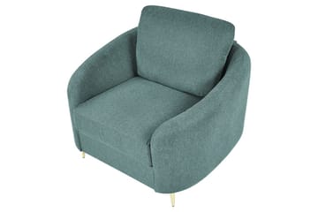 Fåtölj Trosa - Grönt, guld - Möbler - Fåtölj & stolar - Fåtölj