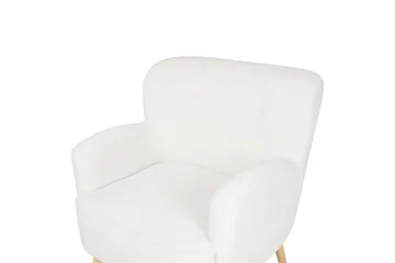 Fåtölj Tumba - Vit, Svart - Möbler - Fåtölj & stolar - Fåtölj