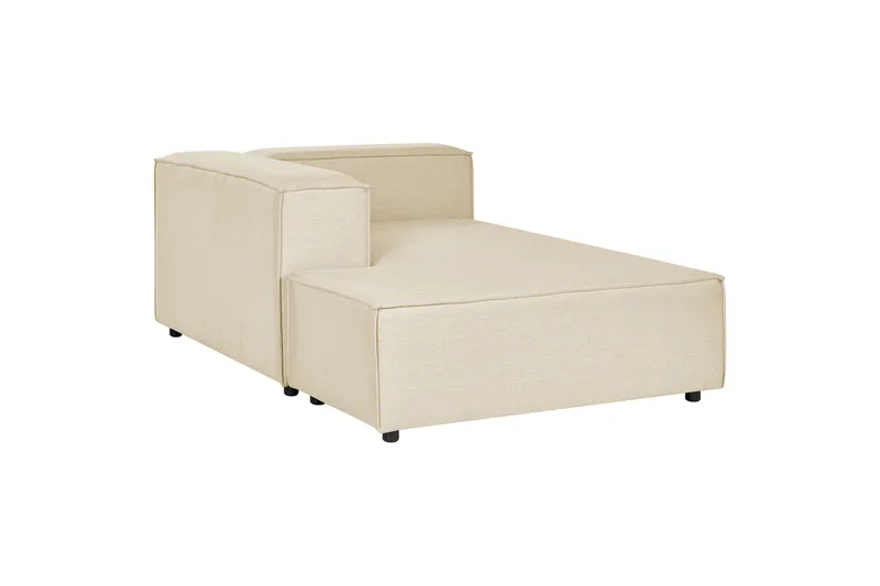 Tunda Schäslong 119 cm Höger - Beige/Svart - Möbler - Fåtölj & stolar - Fåtölj - Liggfåtölj
