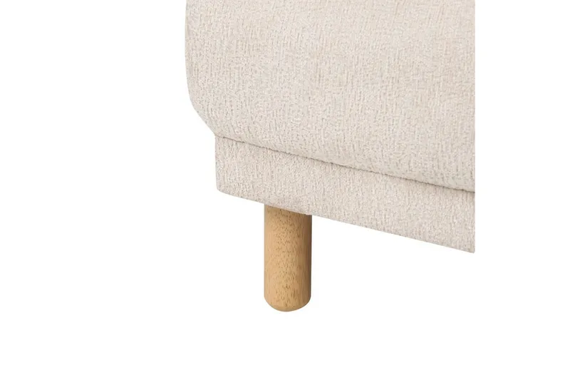 Fåtölj Tuve - Beige, ljust trä/Bouclé - Möbler - Fåtölj & stolar - Fåtölj