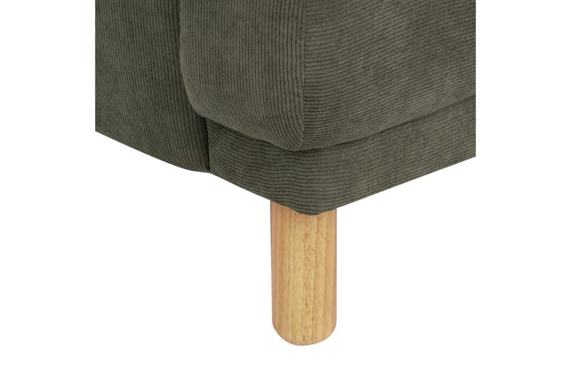 Fåtölj Tuve - Grönt, ljust trä/Manchestertyg - Möbler - Fåtölj & stolar - Fåtölj