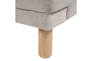 Fåtölj Tuve - Taupe, ljust trä/Polyester - Möbler - Fåtölj & stolar - Fåtölj