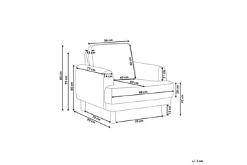 Fåtölj Tuve - Vit, ljust trä/Bouclé - Möbler - Fåtölj & stolar - Fåtölj