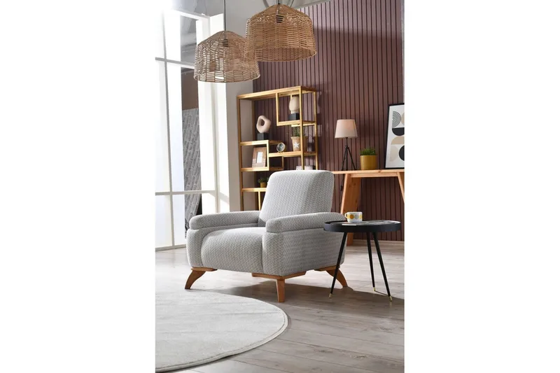 Tylra Fåtölj - Grå/Kaffe - Möbler - Fåtölj & stolar - Fåtölj - Fåtölj utan armstöd