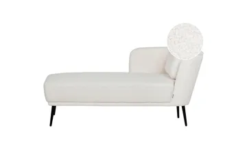 Uklund Schäslong 148 cm Höger - Svart/Vit - Möbler - Fåtölj & stolar - Fåtölj - Liggfåtölj