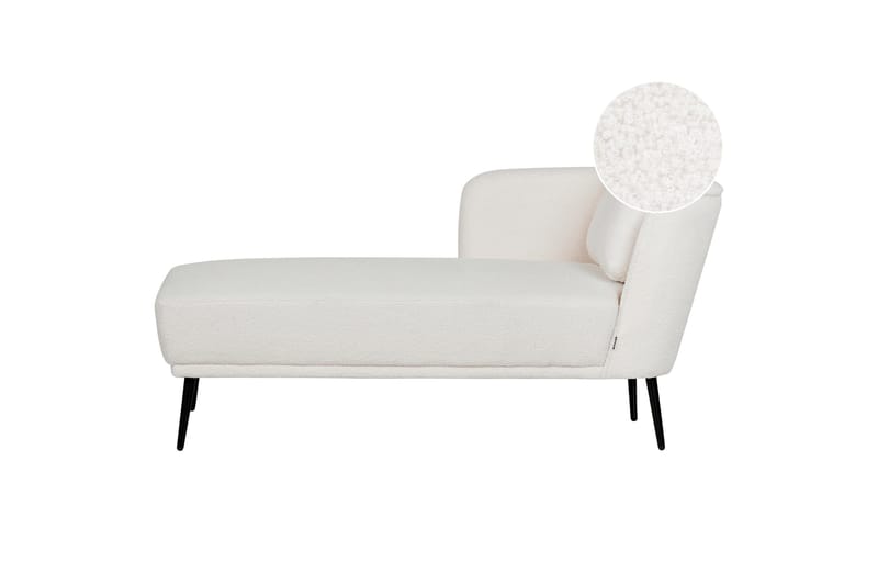 Uklund Schäslong 148 cm Höger - Svart/Vit - Möbler - Fåtölj & stolar - Fåtölj - Liggfåtölj