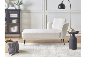 Uklund Schäslong 148 cm Höger - Svart/Vit - Möbler - Fåtölj & stolar - Fåtölj - Liggfåtölj