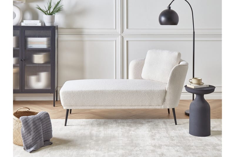 Uklund Schäslong 148 cm Höger - Svart/Vit - Möbler - Fåtölj & stolar - Fåtölj - Liggfåtölj