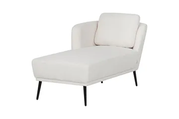 Uklund Schäslong 148 cm Höger - Svart/Vit - Möbler - Fåtölj & stolar - Fåtölj - Liggfåtölj