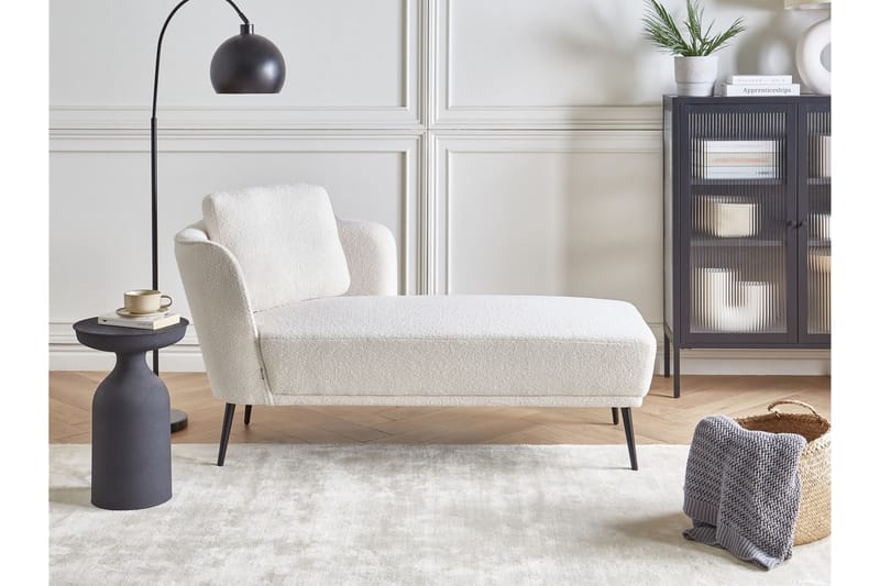 Uklund Schäslong 148 cm Vänster - Svart/Vit - Möbler - Fåtölj & stolar - Fåtölj - Liggfåtölj