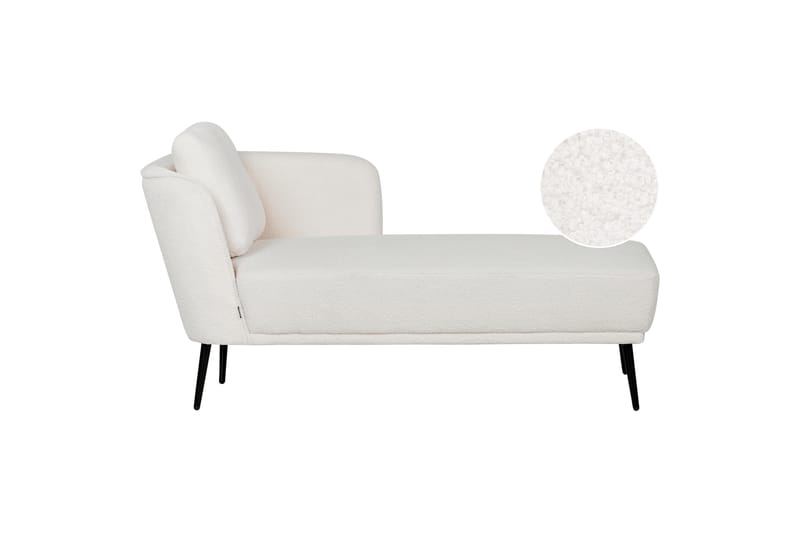 Uklund Schäslong 148 cm Vänster - Svart/Vit - Möbler - Fåtölj & stolar - Fåtölj - Liggfåtölj