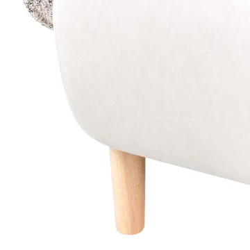 Fåtölj Umea - Beige, ljust trä - Möbler - Fåtölj & stolar - Fåtölj