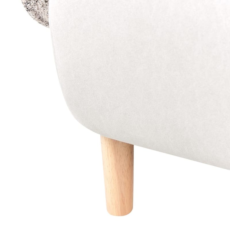 Fåtölj Umea - Beige, ljust trä - Möbler - Fåtölj & stolar - Fåtölj