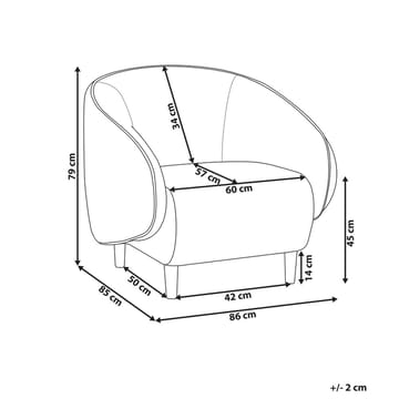 Fåtölj Umea - Gult, ljust trä - Möbler - Fåtölj & stolar - Fåtölj