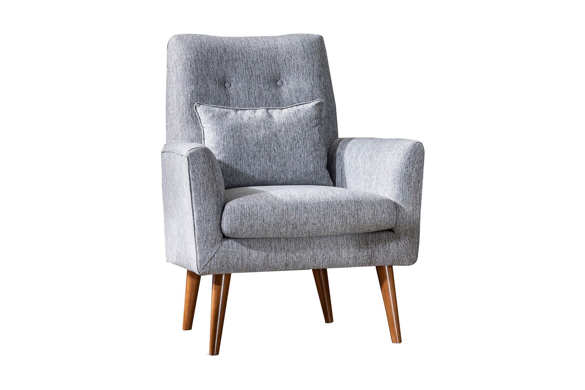 Unique Design Fåtölj i Tyg med Träben Grå - Möbler - Black Friday soon ...