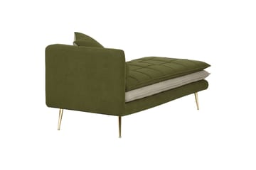 Vaklund Schäslong 164 cm - Beige/Guld/Grön - Möbler - Fåtölj & stolar - Fåtölj - Liggfåtölj