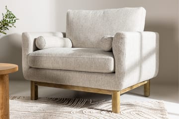Vanlig fåtölj med armstöd Venture Home Olympos Fåtölj Beige - Möbler - Fåtölj & stolar - Fåtölj
