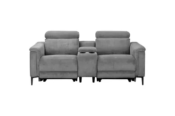 Vanlig liggfåtölj Loft24 Dubbel recliner stol Loft24 Lund Grey 100% polyester - Möbler - Soffa - Biosoffa & reclinersoffa