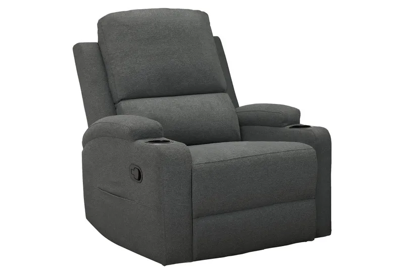 Vanlig liggfåtölj Loft24 Reclinerstol Loft24 Dallas Grey Belfast fabric