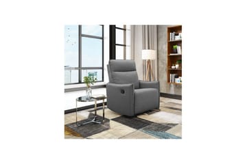 Vanlig liggfåtölj Loft24 Reclinerstol Loft24 Lugo Grey Artificial leather - Möbler - Fåtölj & stolar - Fåtölj - Biofåtölj & reclinerfåtölj
