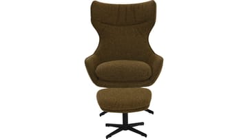 Varric Fåtölj med pall - Brun - Möbler - Fåtölj & stolar - Fåtölj - Biofåtölj & reclinerfåtölj