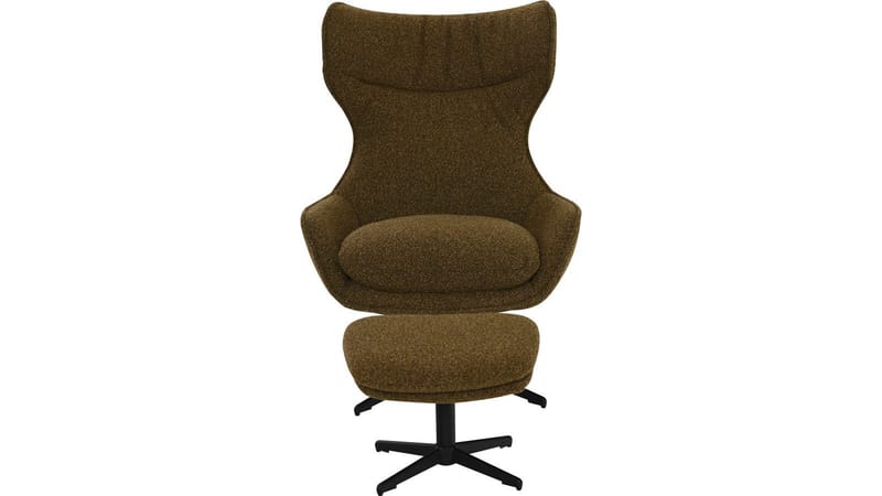 Varric Fåtölj med pall - Brun - Möbler - Fåtölj & stolar - Fåtölj - Biofåtölj & reclinerfåtölj